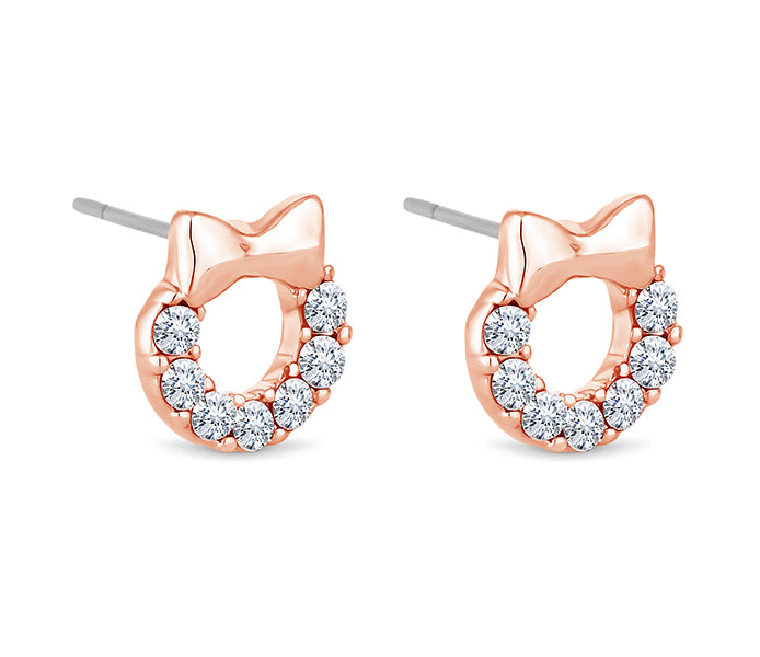 Wreath Stud in Rose Gold Plating