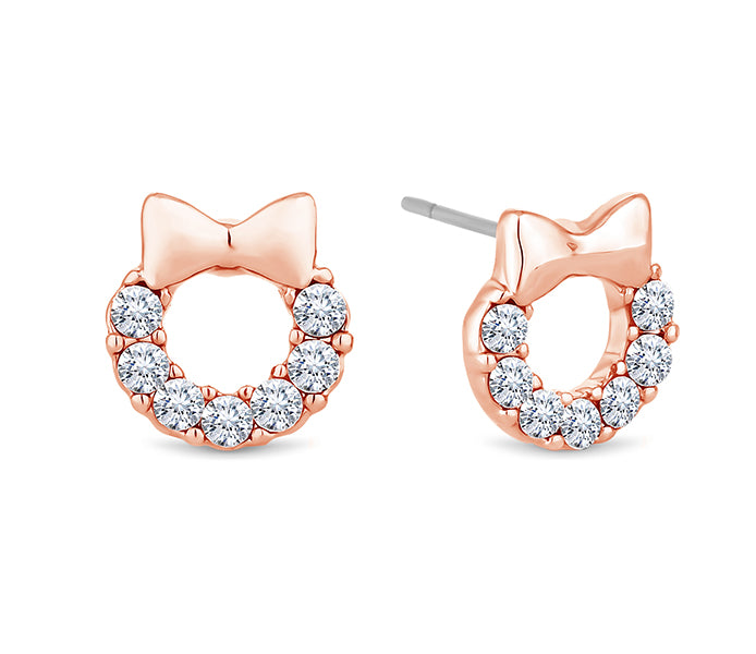 Wreath Stud in Rose Gold Plating
