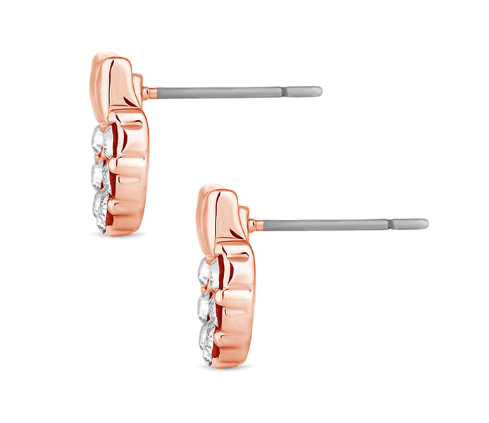 Wreath Stud in Rose Gold Plating