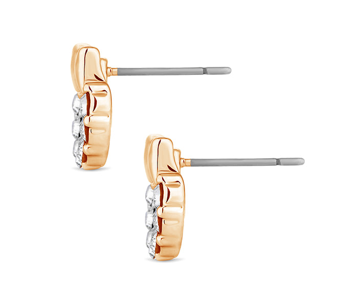 Wreath Stud in Yellow Gold Plating