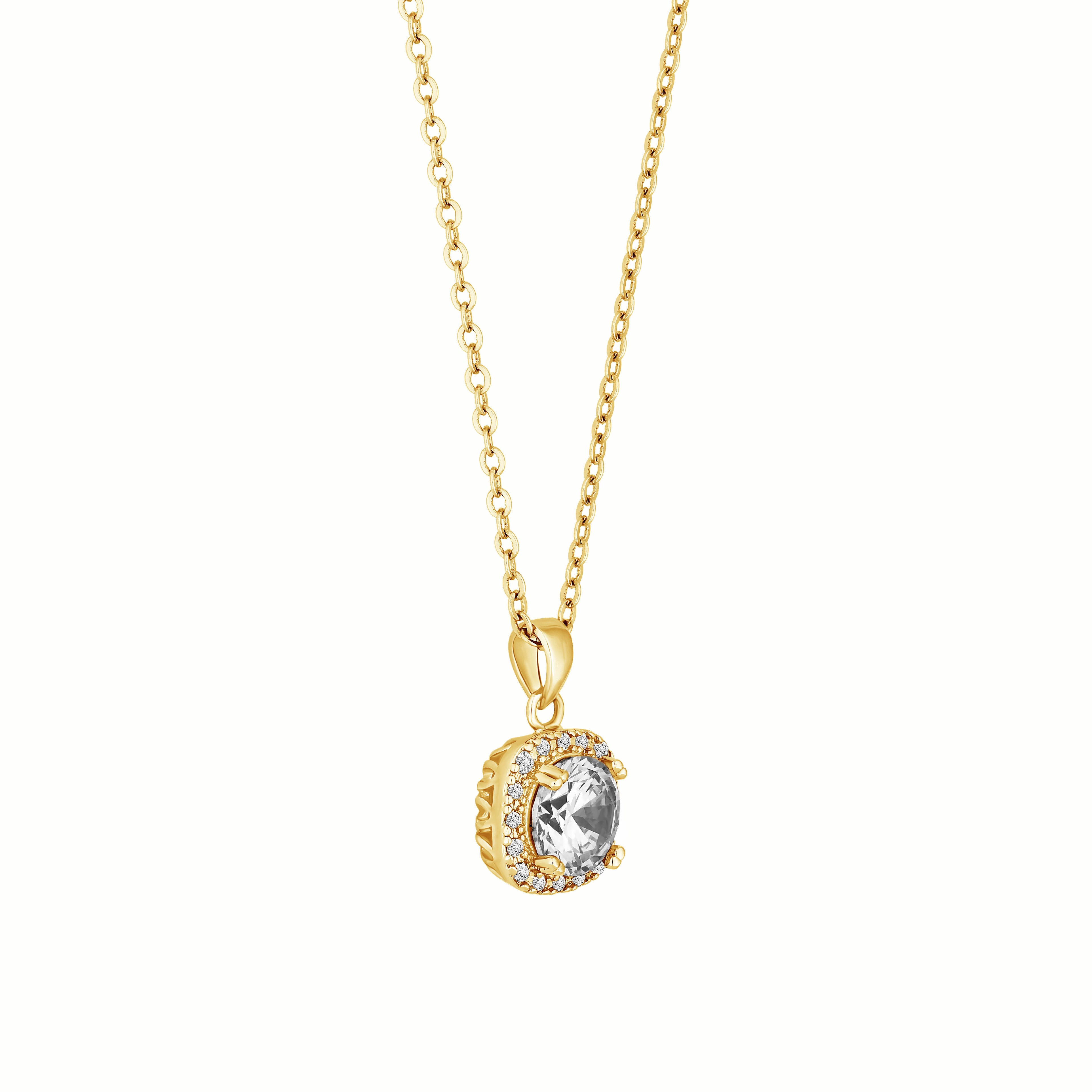 Affinity Pendant in Gold Plate