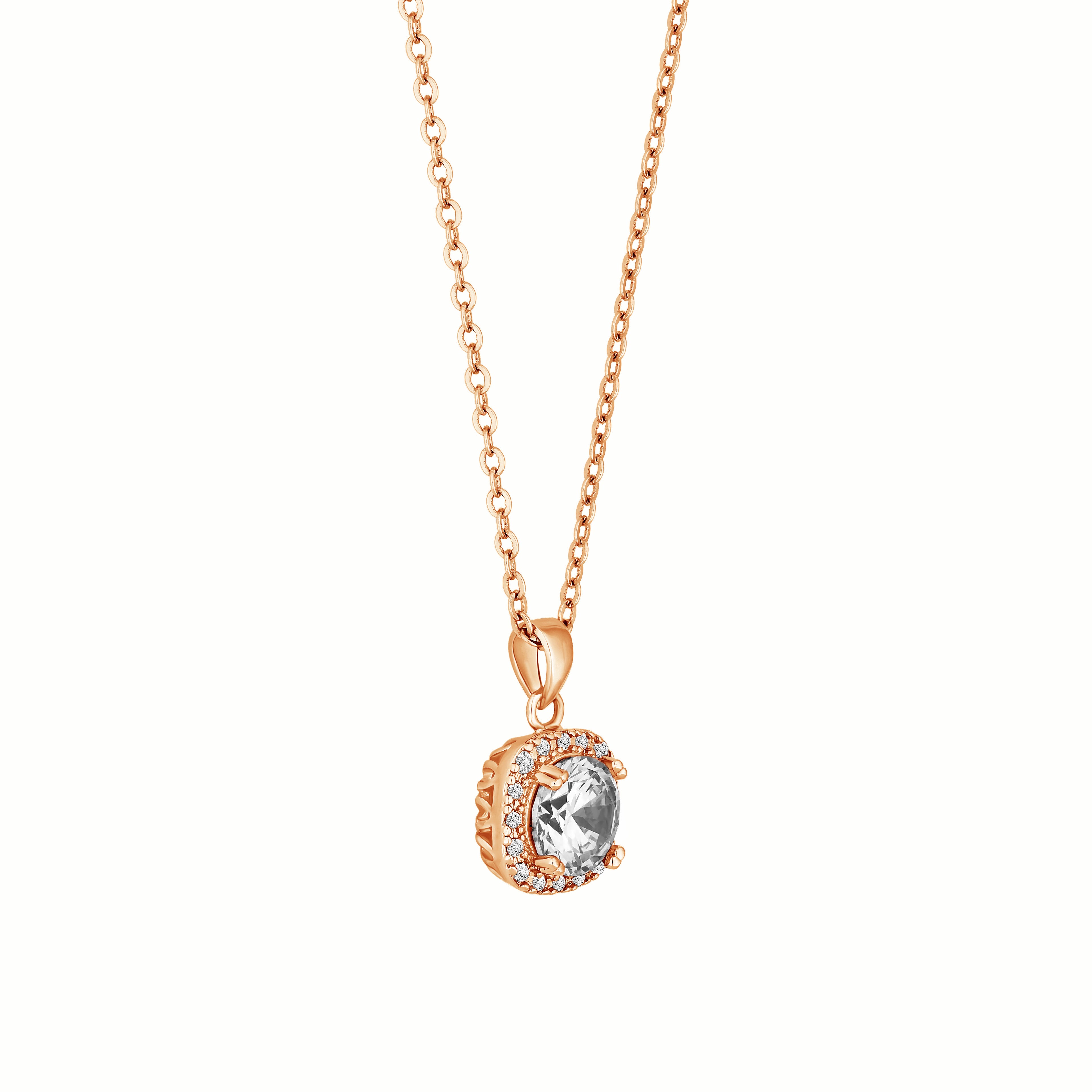 Affinity Pendant in Rose Gold Plate