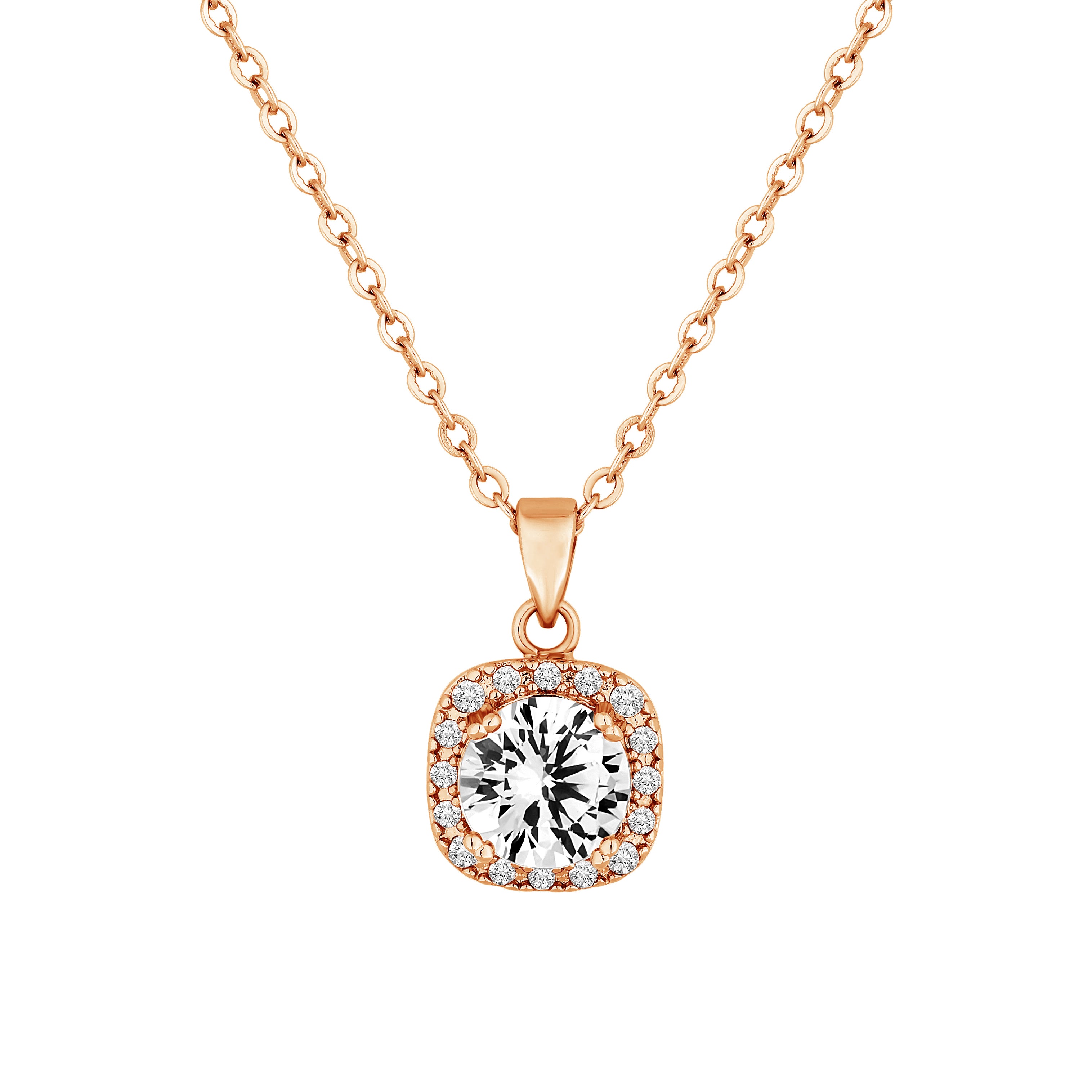 Affinity Pendant in Rose Gold Plate