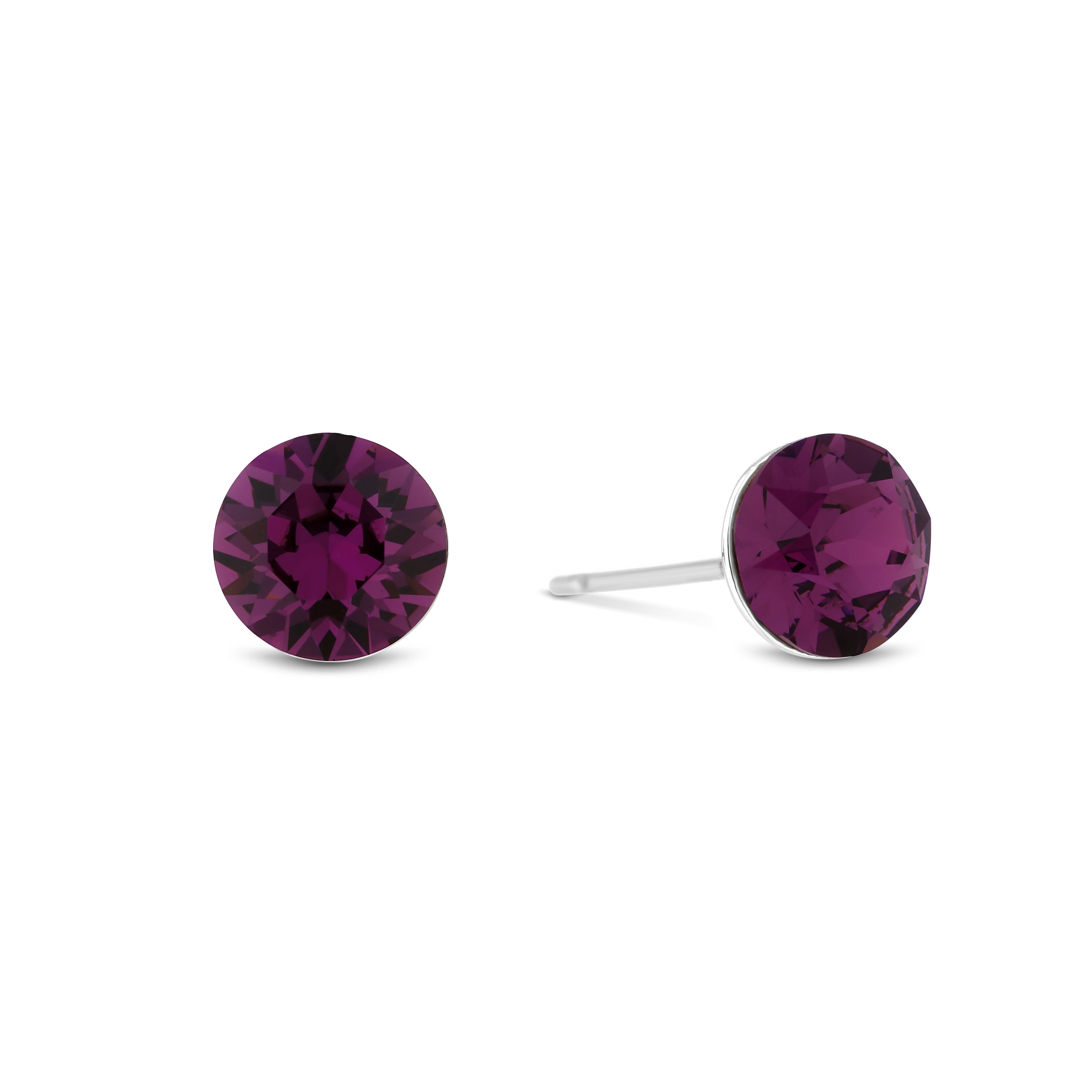 Amethyst Stud Earrings