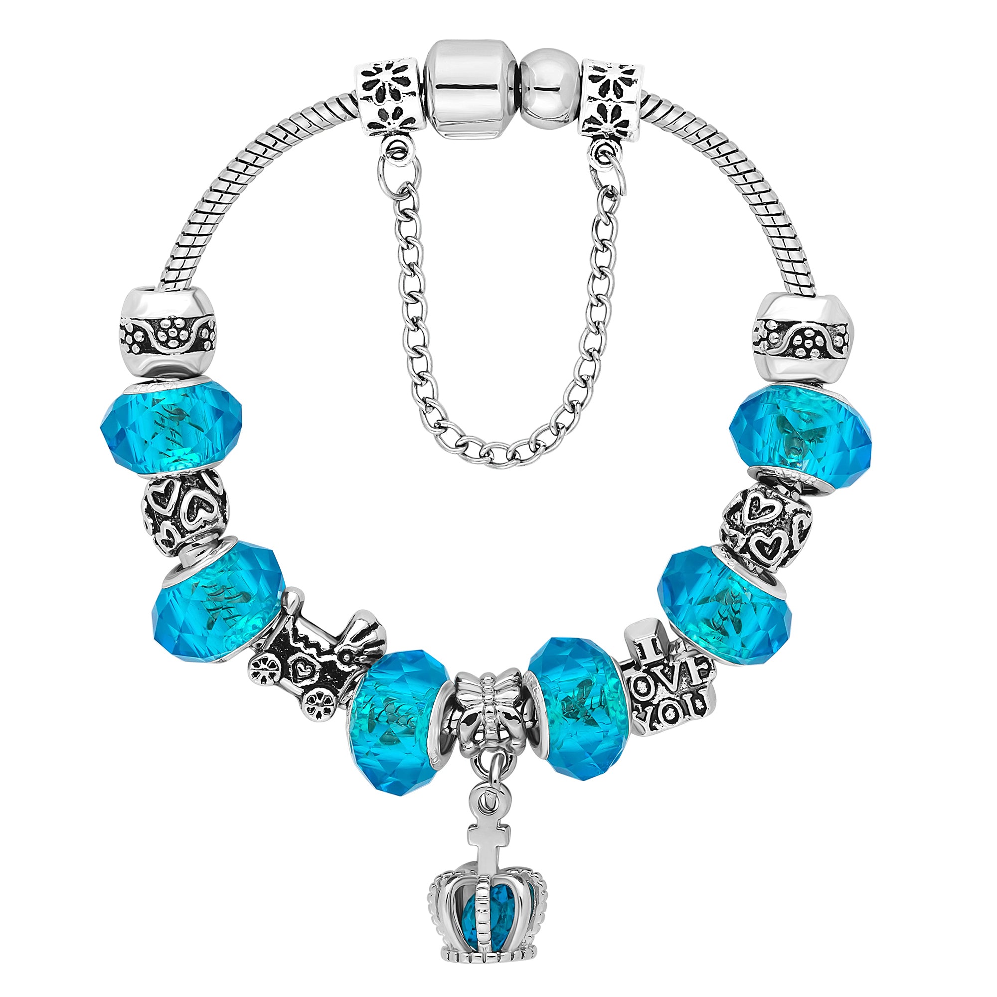 Ava Bracelet in Light Blue