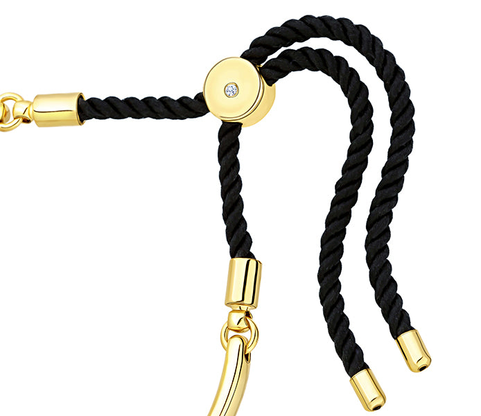 Bali Bracelet in Gold with Black