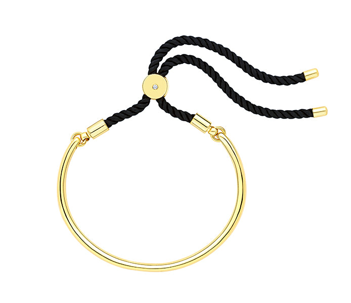 Bali Bracelet in Gold with Black