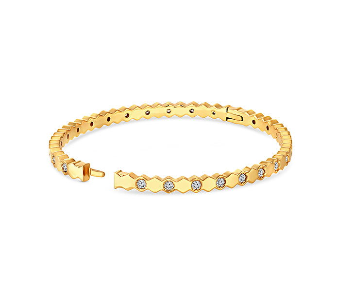 Bee Love Bangle in Gold Plating