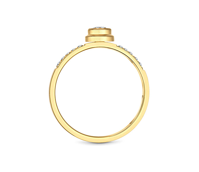 Bevel Ring in Gold plating size 7