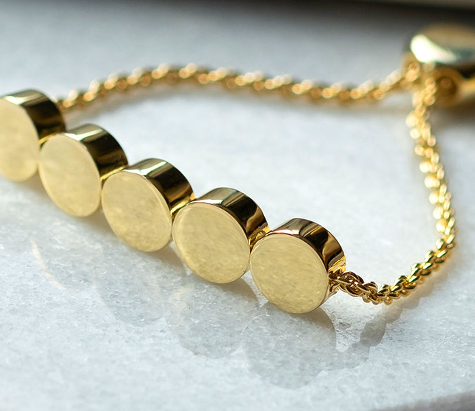 Bubble bracelet in Yellow Gold Plating