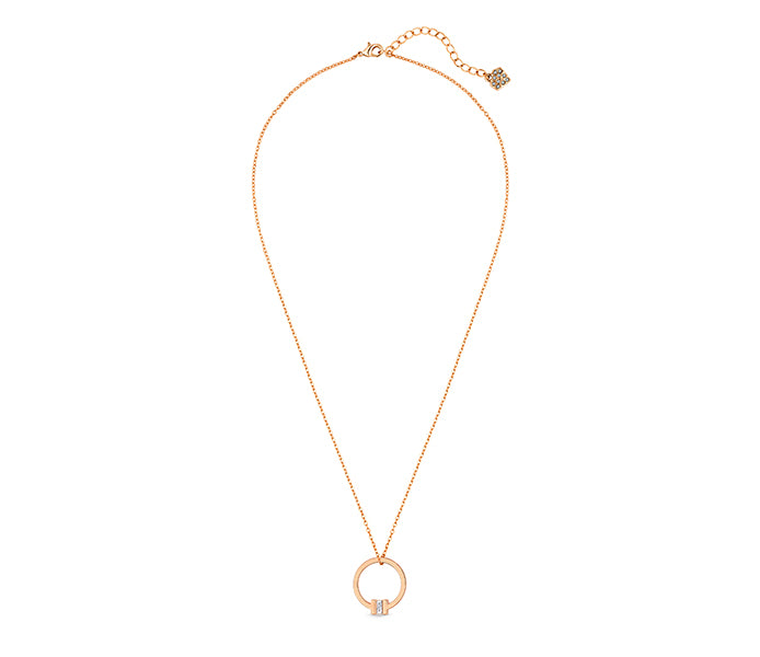 Circle Pendant Small in Rose Gold Plating