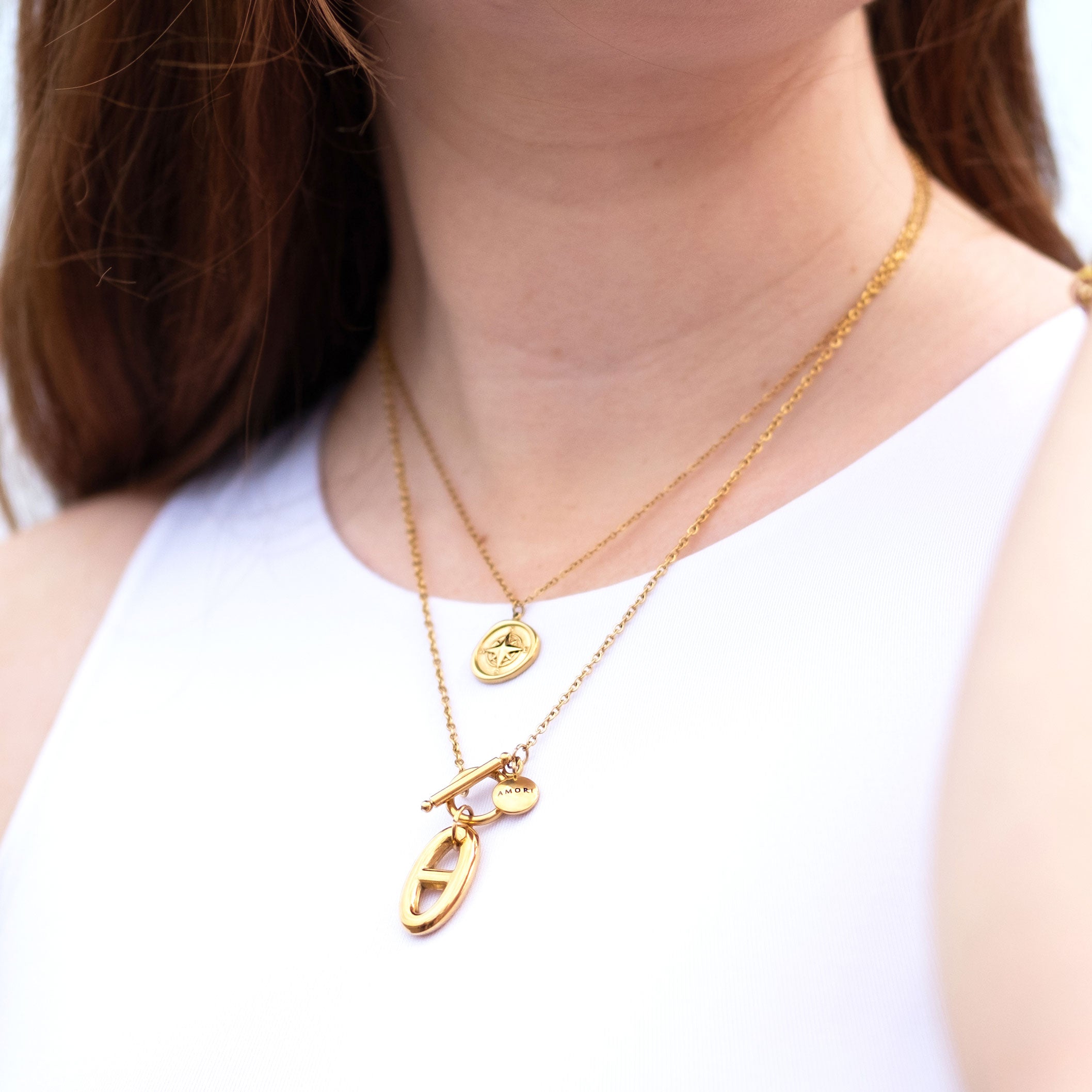 COMPASS NECKLACE - GOLD