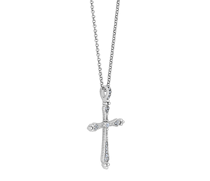 Large Cross Pendant with Crystals