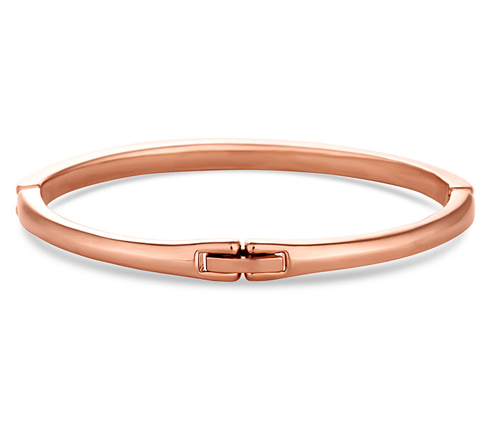 Crystal Bangle in Rose Gold Plate