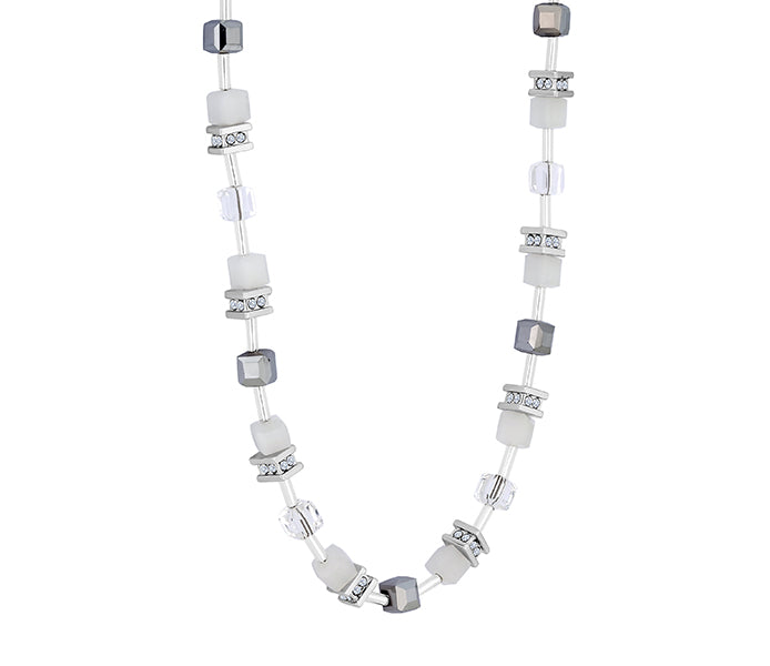 Cube Necklace in White