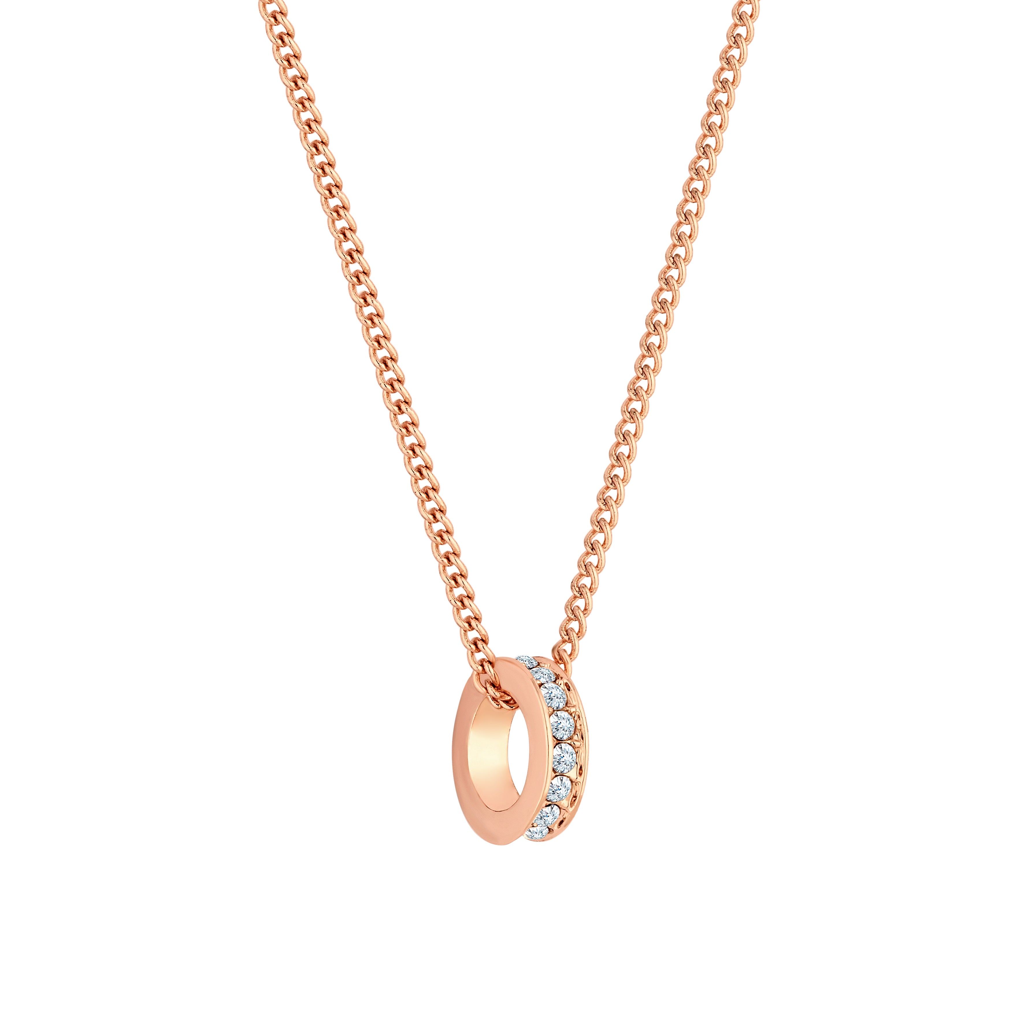 Domino Pendant in Rose Gold Plate