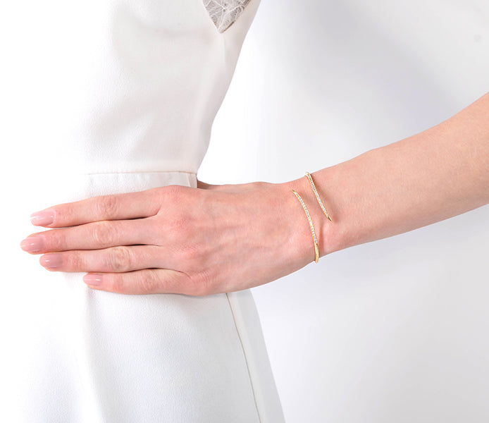 Entwine Bangle in Gold Plating