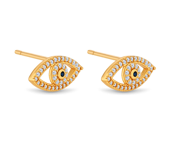 Eye Earrings in Gold Plating