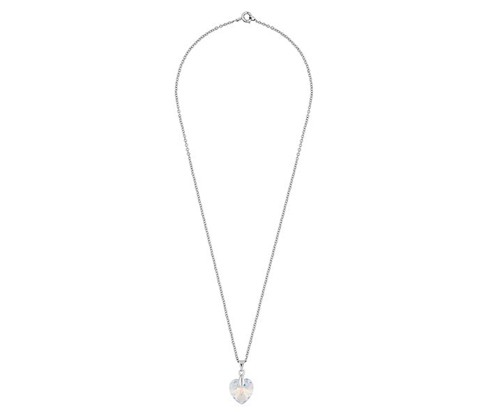 Large Heart Pendant, Clear (AB)