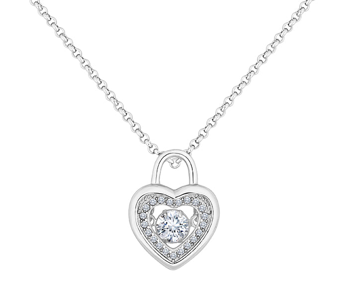 Heart Padlock Pendant