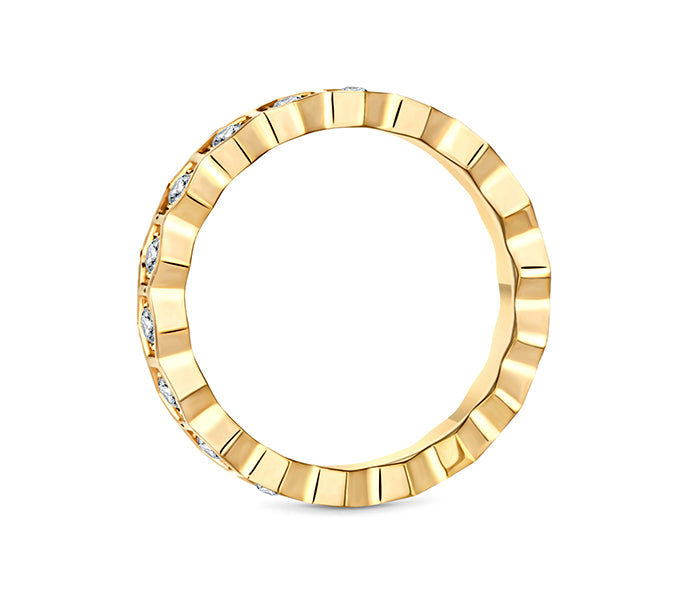 Hex Ring in Gold Plating
