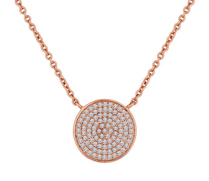 Honeycomb Pendant in Rose Gold