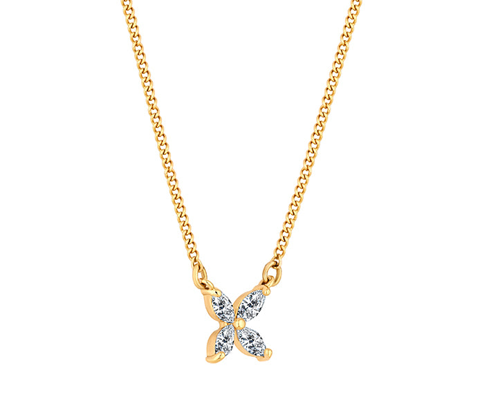 Lily Necklace in Gold Plating