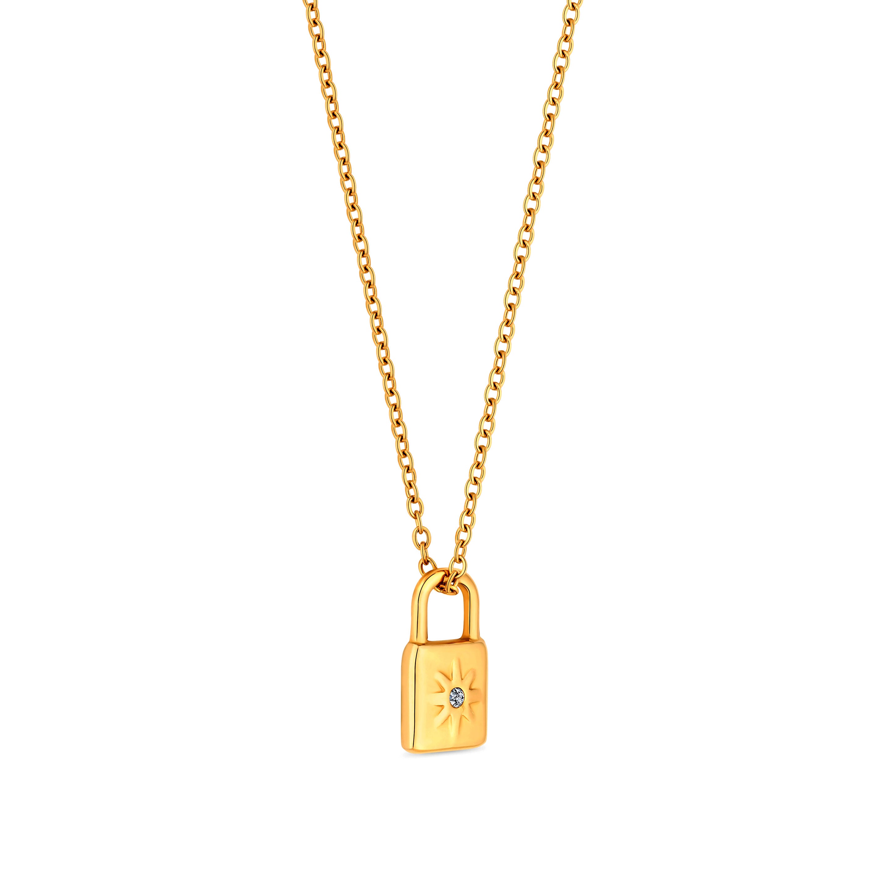 PADLOCK NECKLACE - GOLD