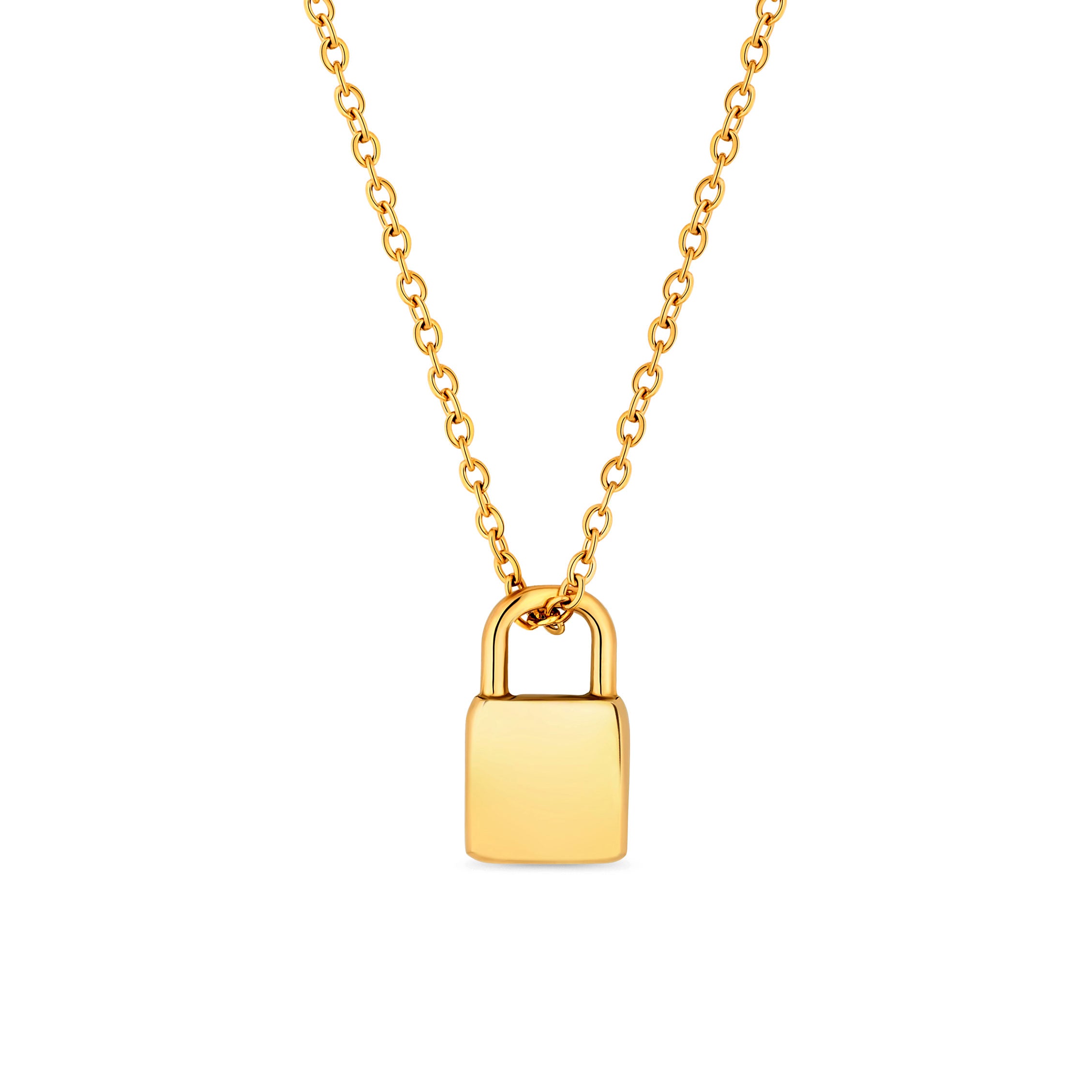 PADLOCK NECKLACE - GOLD