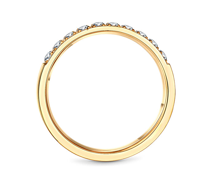 Pavé Ring In Gold Plating