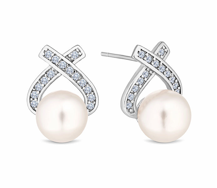 Pearl Crystal Earrings