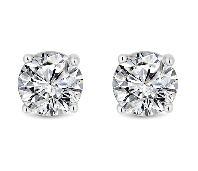 Large Solitaire Crystal Studs