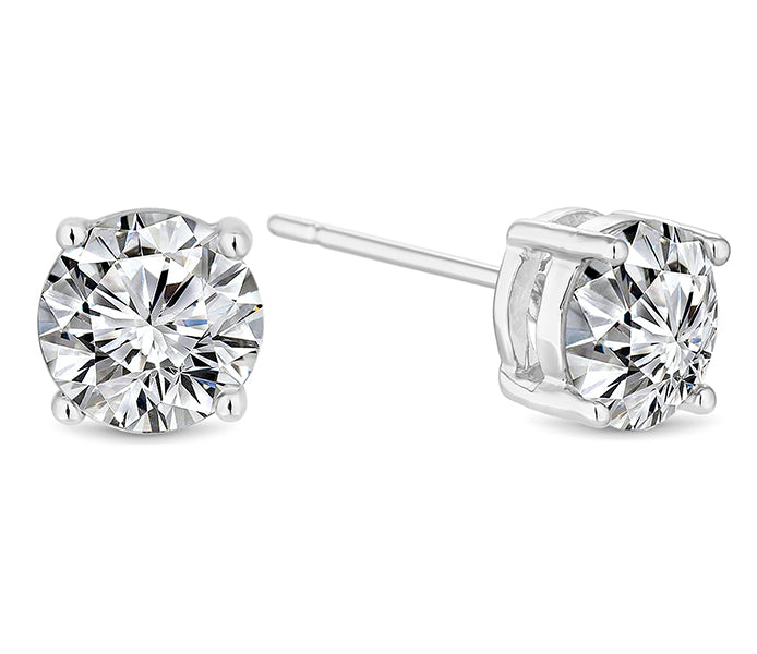 Large Solitaire Crystal Studs