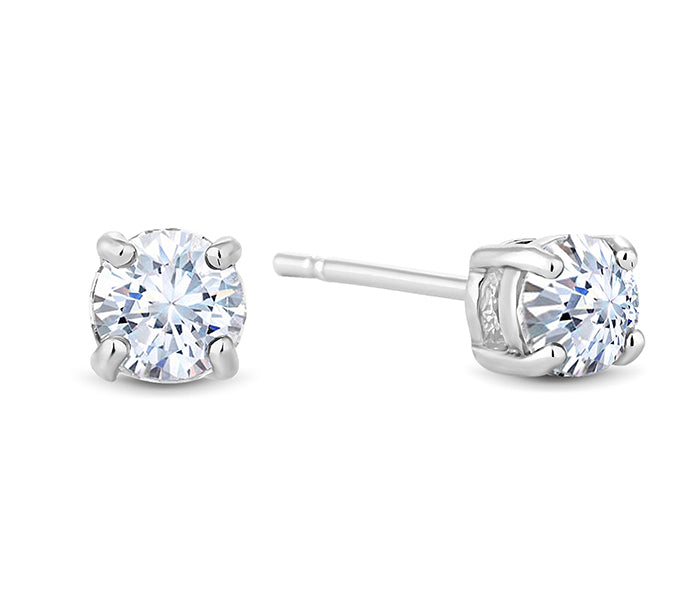 Small Solitaire Crystal Studs