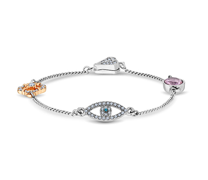 Stacker Magnetic Bracelet with Evil Eye Charm