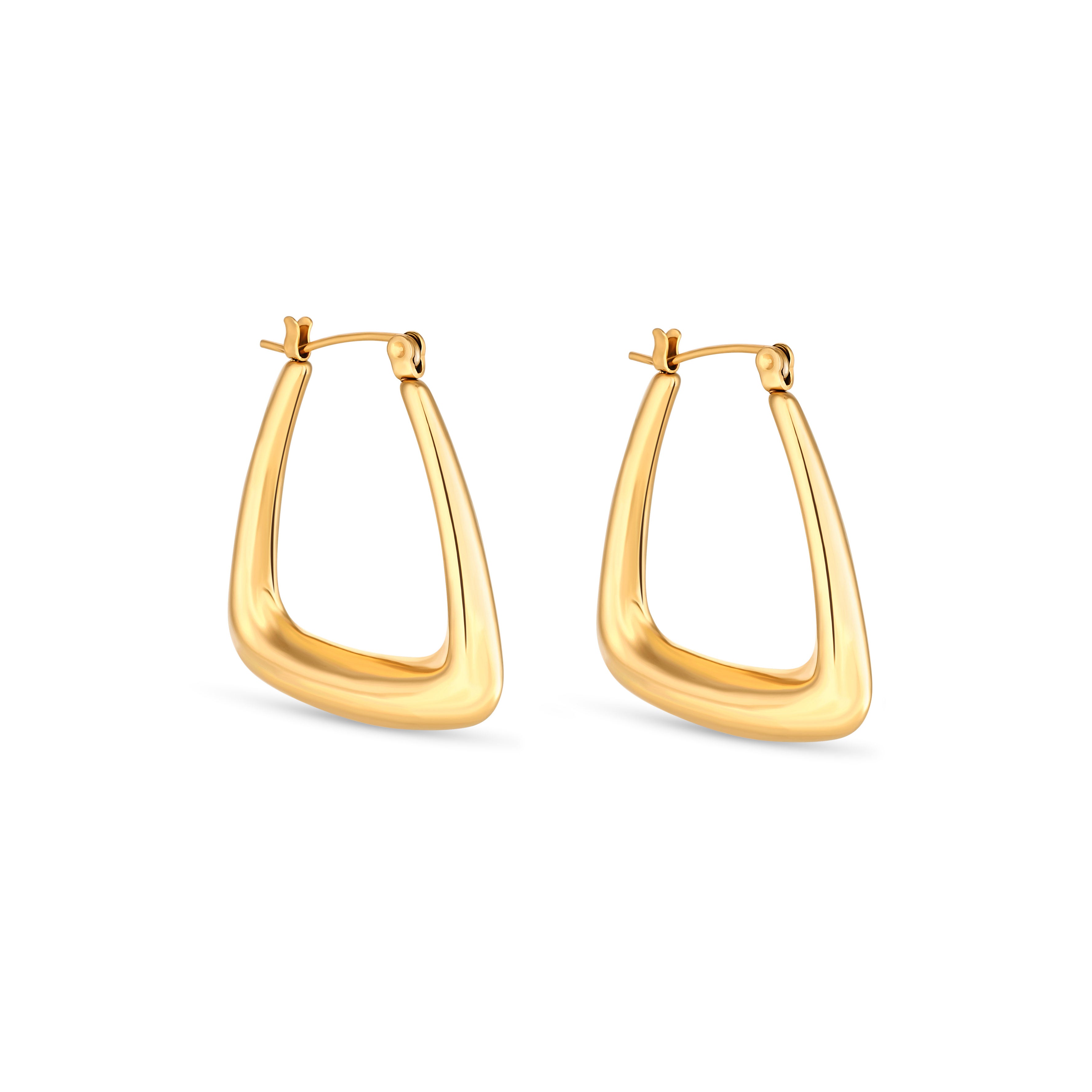 STIRRUP EARRINGS - GOLD