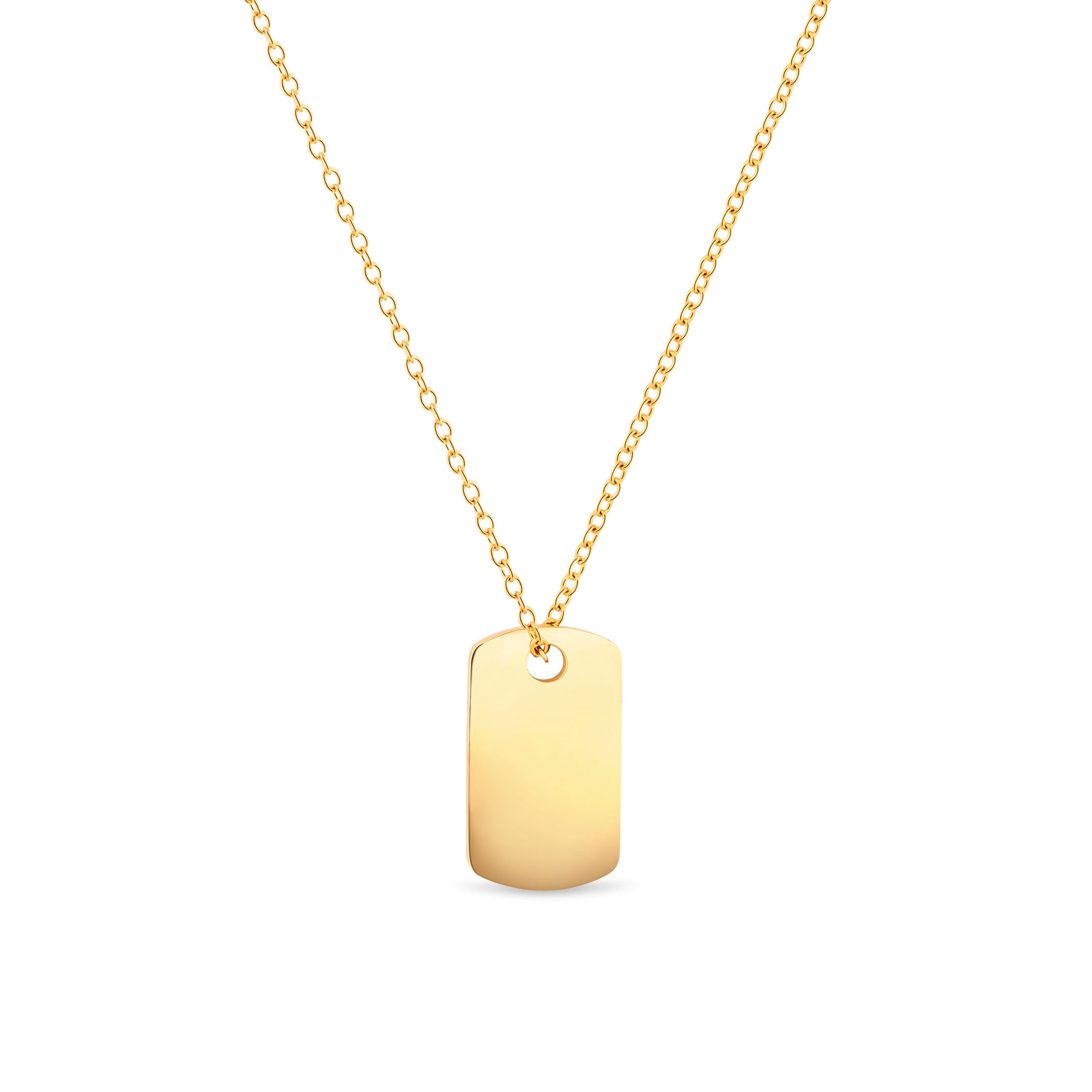 Tag Pendant - Gold