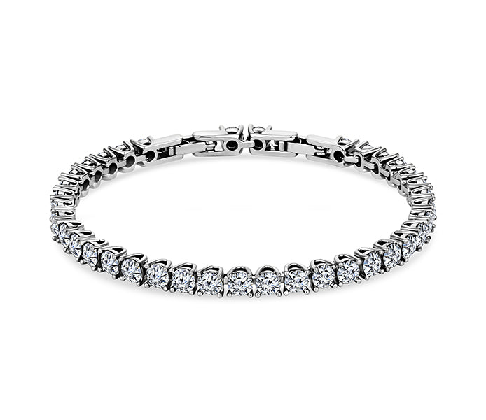 Tennis Bracelet in Imi Rhodium Plating