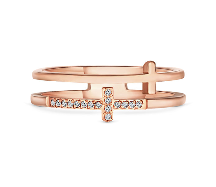 Truth Ring in Rose Gold Plating