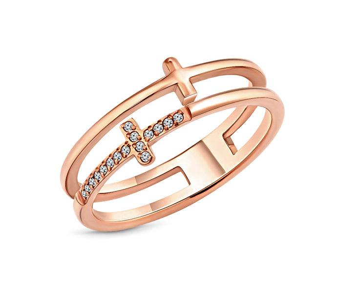 Truth Ring in Rose Gold Plating