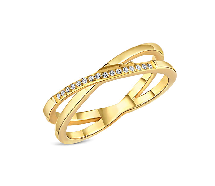 Woven Ring in gold plating